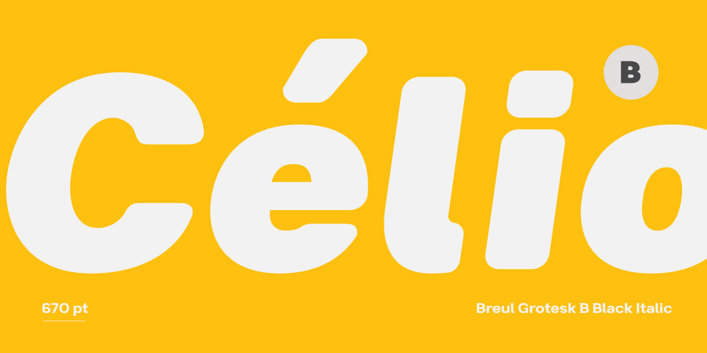 Beispiel einer Breul Grotesk A Regular-Schriftart